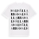 Malhällarna ordlek t-shirt