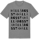 Mid Heather Gray t-shirt med Mållångssta ordlek t-shirt