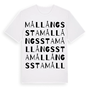 Mållångssta ordlek t-shirt – ekologisk bomull t-shirt från Pinshirt