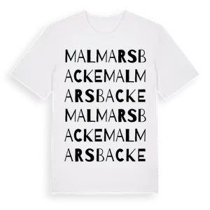 Malmarsbacke ordlek t-shirt – ekologisk bomull t-shirt från Pinshirt