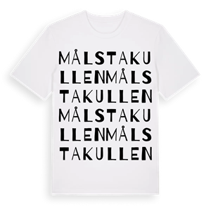 Målstakullen ordlek t-shirt – ekologisk bomull t-shirt från Pinshirt