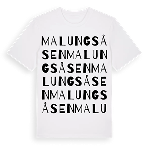 Malungsåsen ordlek t-shirt – ekologisk bomull t-shirt från Pinshirt