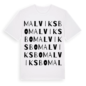 Malviksbo ordlek t-shirt – ekologisk bomull t-shirt från Pinshirt