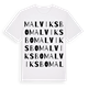Malviksbo ordlek t-shirt