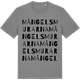 Mid Heather Gray t-shirt med Mångelsmurarna ordlek t-shirt