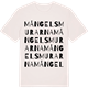Vintage White t-shirt med Mångelsmurarna ordlek t-shirt