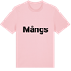 Pink Cotton t-shirt med Mångs fetstil t-shirt