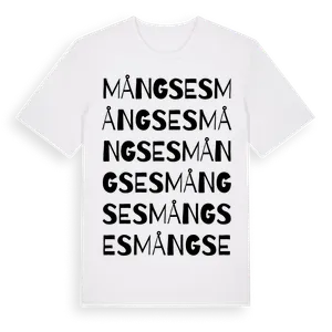 Mångses ordlek t-shirt – ekologisk bomull t-shirt från Pinshirt