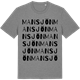 Mid Heather Gray t-shirt med Mansjön ordlek t-shirt