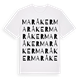 White t-shirt med Maråker ordlek t-shirt
