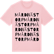 Pink Cotton t-shirt med Mårdnästorp ordlek t-shirt