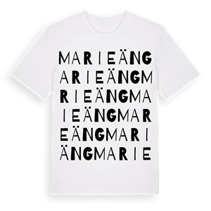 Marieäng ordlek t-shirt – ekologisk bomull t-shirt från Pinshirt