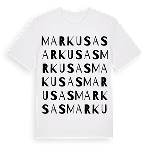 Markusas ordlek t-shirt – ekologisk bomull t-shirt från Pinshirt