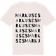 Vintage White t-shirt med Markuses ordlek t-shirt