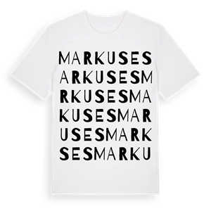 Markuses ordlek t-shirt – ekologisk bomull t-shirt från Pinshirt