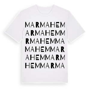 Marmahem ordlek t-shirt – ekologisk bomull t-shirt från Pinshirt