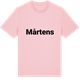Pink Cotton t-shirt med Mårtens fetstil t-shirt