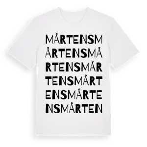 Mårtens ordlek t-shirt – ekologisk bomull t-shirt från Pinshirt
