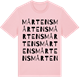 Pink Cotton t-shirt med Mårtens ordlek t-shirt