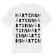 White t-shirt med Mårtens ordlek t-shirt