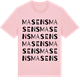 Pink Cotton t-shirt med Masens ordlek t-shirt