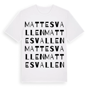 Mattesvallen ordlek t-shirt – ekologisk bomull t-shirt från Pinshirt