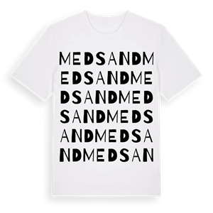 Medsand ordlek t-shirt – ekologisk bomull t-shirt från Pinshirt
