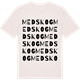 Vintage White t-shirt med Medskog ordlek t-shirt