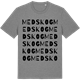 Mid Heather Gray t-shirt med Medskog ordlek t-shirt
