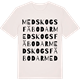Vintage White t-shirt med Medskogs fäbodar ordlek t-shirt