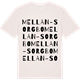 Vintage White t-shirt med Mellan-Sorgbo ordlek t-shirt
