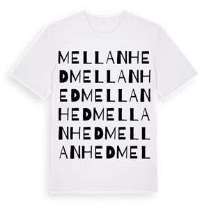 Mellanhed ordlek t-shirt – ekologisk bomull t-shirt från Pinshirt
