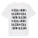 White t-shirt med Mellanvallen ordlek t-shirt