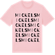 Pink Cotton t-shirt med Mickels ordlek t-shirt