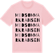 Pink Cotton t-shirt med Midsommarkransen ordlek t-shirt
