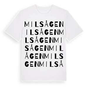 Milsågen ordlek t-shirt – ekologisk bomull t-shirt från Pinshirt
