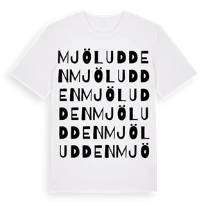 Mjöludden ordlek t-shirt – ekologisk bomull t-shirt från Pinshirt