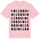 Pink Cotton t-shirt med Mobergs ordlek t-shirt