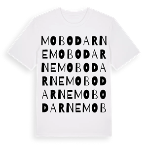 Mobodarne ordlek t-shirt – ekologisk bomull t-shirt från Pinshirt
