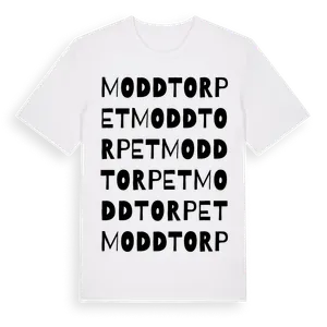 Moddtorpet ordlek t-shirt – ekologisk bomull t-shirt från Pinshirt