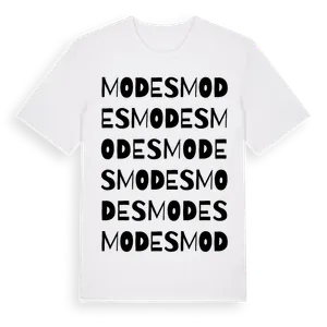 Modes ordlek t-shirt – ekologisk bomull t-shirt från Pinshirt