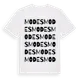 White t-shirt med Modes ordlek t-shirt