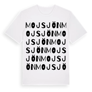 Mojsjön ordlek t-shirt – ekologisk bomull t-shirt från Pinshirt