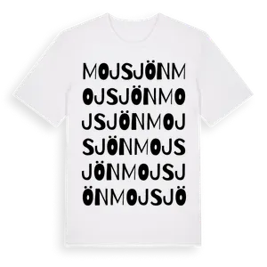 Mojsjön ordlek t-shirt – ekologisk bomull t-shirt från Pinshirt