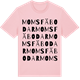 Pink Cotton t-shirt med Moms fäbodar ordlek t-shirt