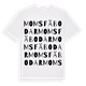 White t-shirt med Moms fäbodar ordlek t-shirt