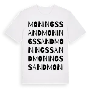 Moningssand ordlek t-shirt – ekologisk bomull t-shirt från Pinshirt