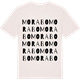 Vintage White t-shirt med Morabo ordlek t-shirt