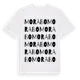 White t-shirt med Morabo ordlek t-shirt