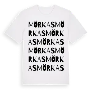 Mörkas ordlek t-shirt – ekologisk bomull t-shirt från Pinshirt